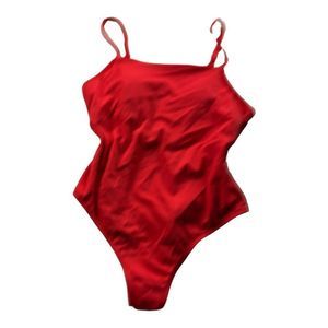 2232 Kona Sol Orange One Piece Swimsuit Bathing Sz Large